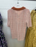 Victoria Beckham Check Jacquard Polo Top